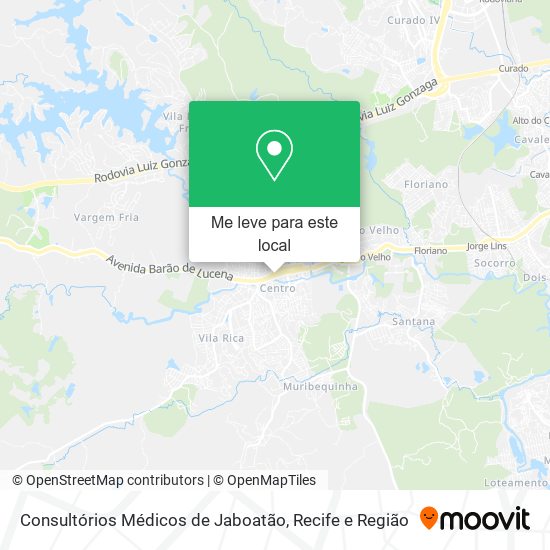 Consultórios Médicos de Jaboatão mapa