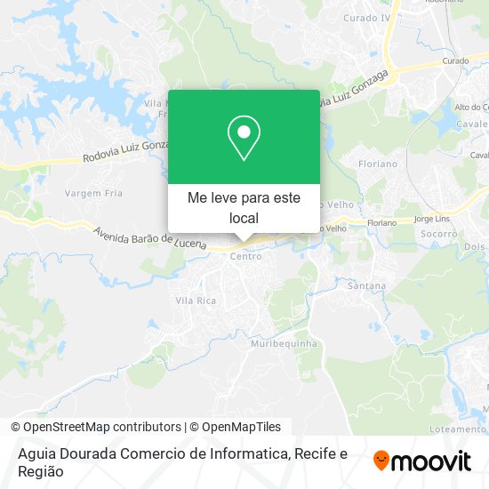 Aguia Dourada Comercio de Informatica mapa