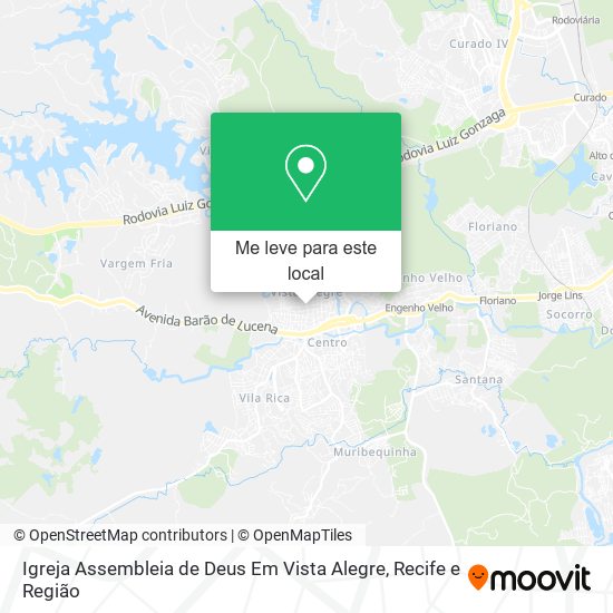 Igreja Assembleia de Deus Em Vista Alegre mapa