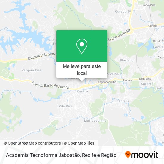 Academia Tecnoforma Jaboatão mapa