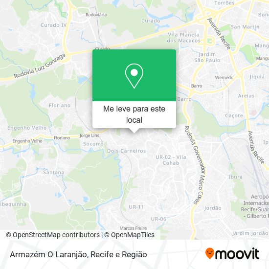 Armazém O Laranjão mapa