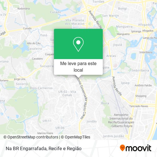 Na BR Engarrafada mapa