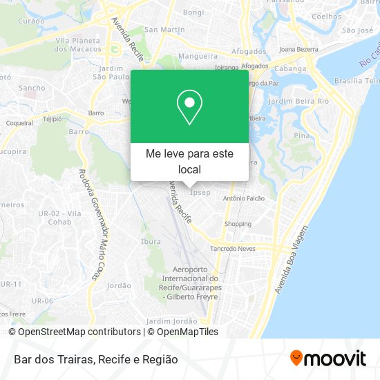 Bar dos Trairas mapa