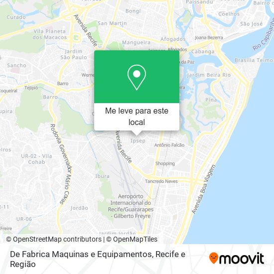 De Fabrica Maquinas e Equipamentos mapa