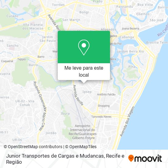 Junior Transportes de Cargas e Mudancas mapa