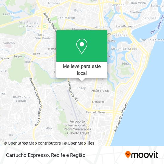Cartucho Expresso mapa
