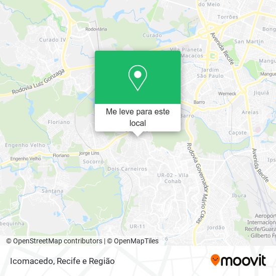 Icomacedo mapa