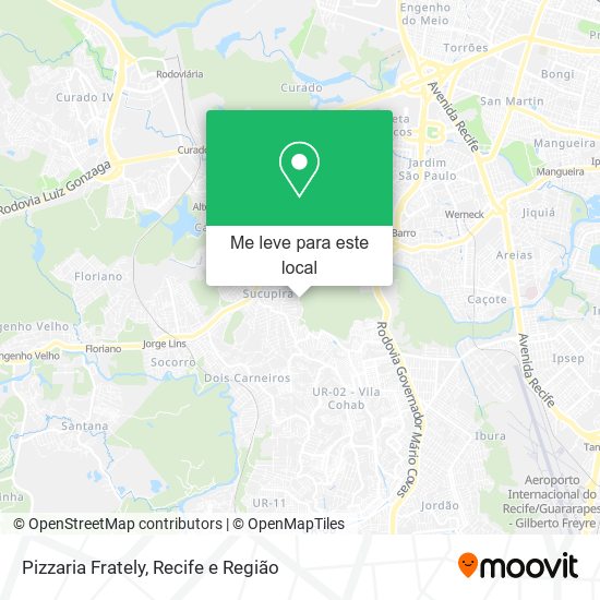 Pizzaria Frately mapa