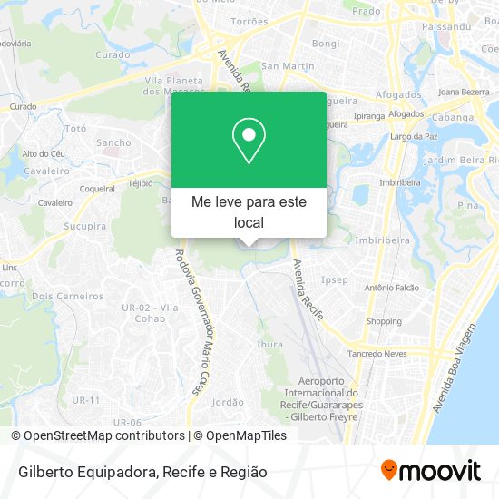 Gilberto Equipadora mapa