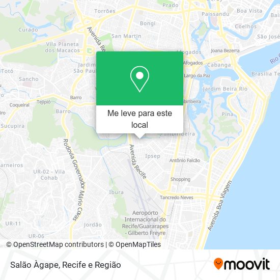 Salão Àgape mapa