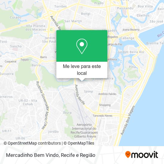 Mercadinho Bem Vindo mapa