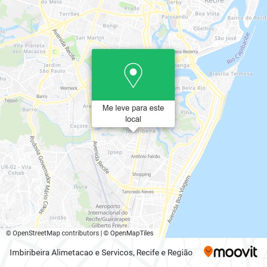 Imbiribeira Alimetacao e Servicos mapa
