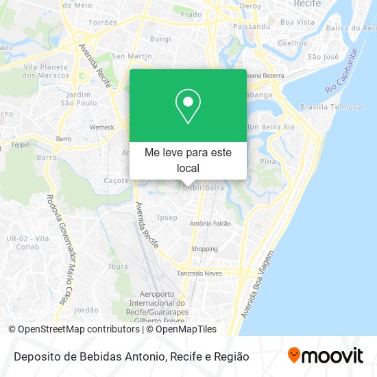 Deposito de Bebidas Antonio mapa