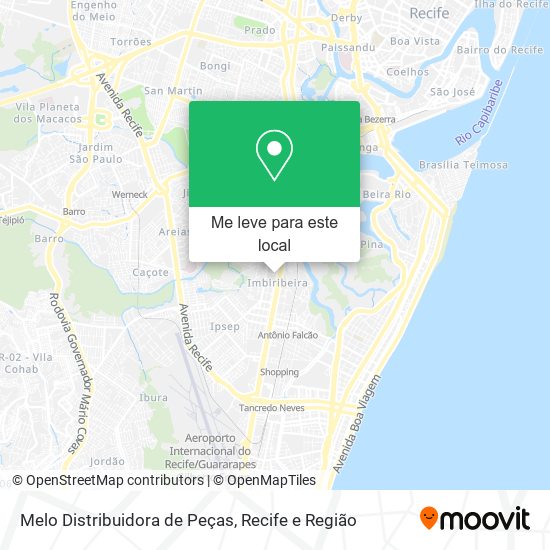 Melo Distribuidora de Peças mapa