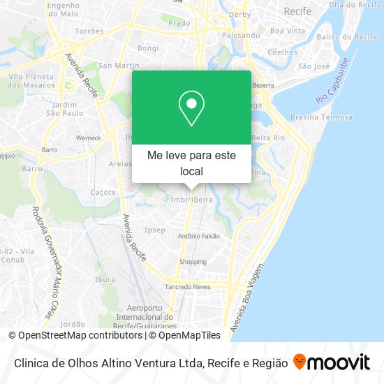Clinica de Olhos Altino Ventura Ltda mapa