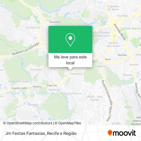 Jm Festas Fantasias mapa
