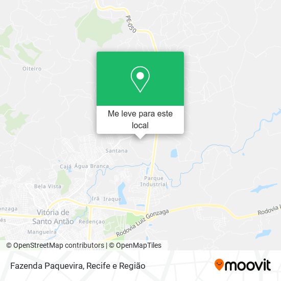 Fazenda Paquevira mapa