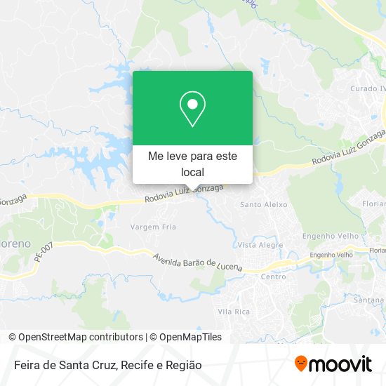 Feira de Santa Cruz mapa