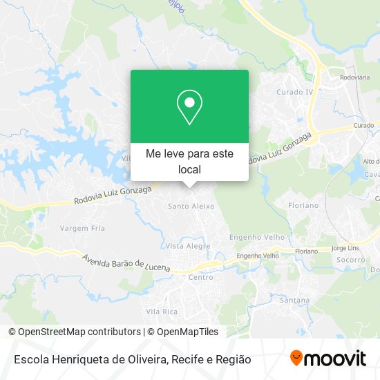 Escola Henriqueta de Oliveira mapa