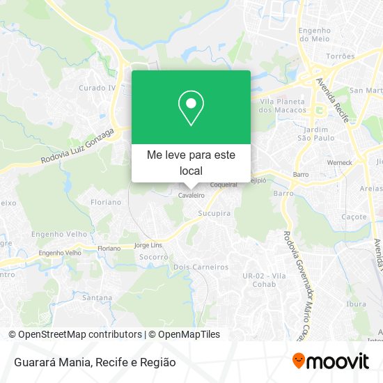 Guarará Mania mapa