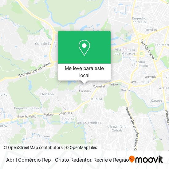 Abril Comércio Rep - Cristo Redentor mapa