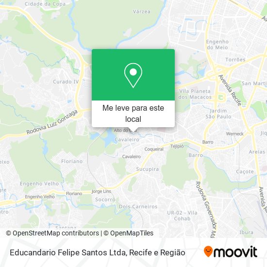 Educandario Felipe Santos Ltda mapa