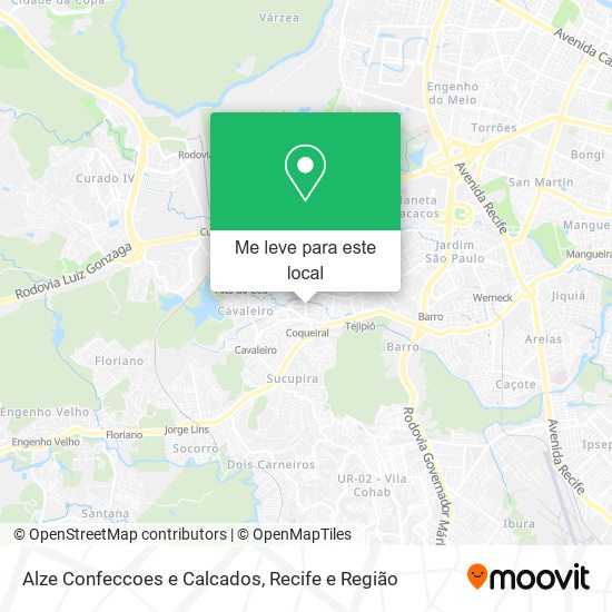 Alze Confeccoes e Calcados mapa