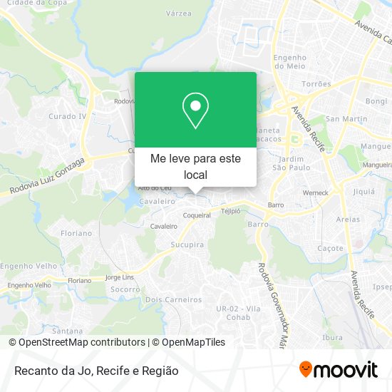Recanto da Jo mapa