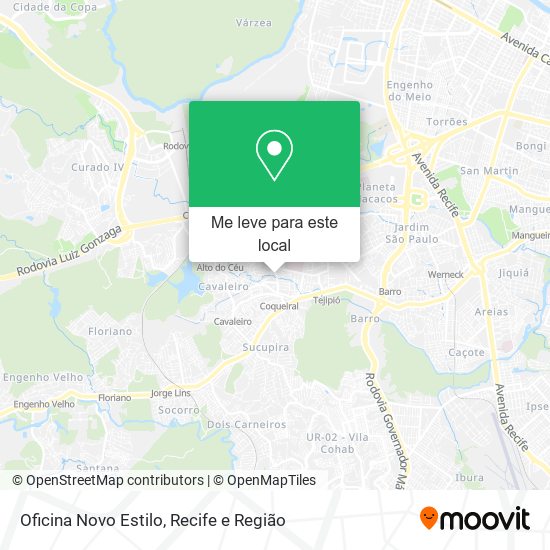 Oficina Novo Estilo mapa