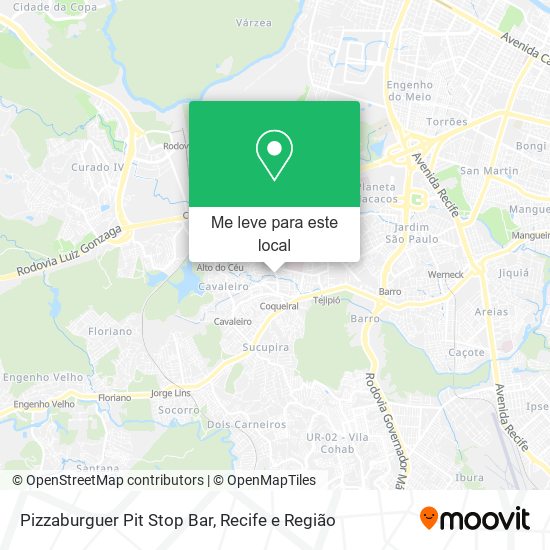 Pizzaburguer Pit Stop Bar mapa