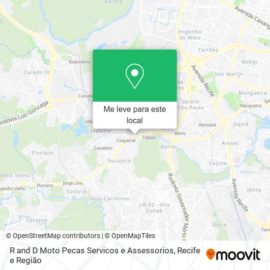 R and D Moto Pecas Servicos e Assessorios mapa