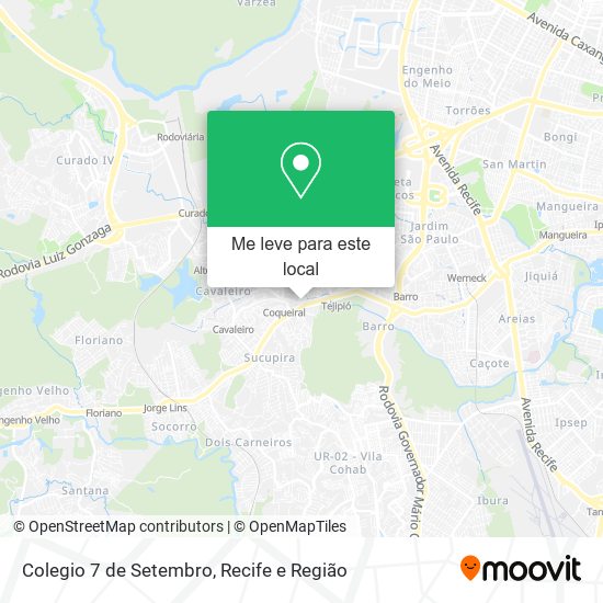 Colegio 7 de Setembro mapa