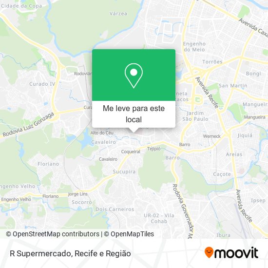 R Supermercado mapa