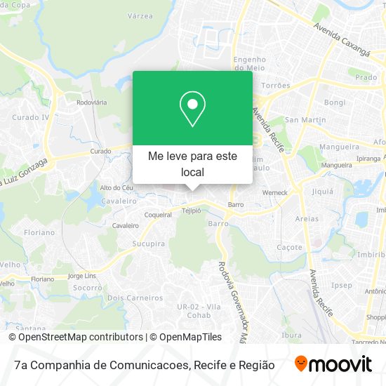 7a Companhia de Comunicacoes mapa