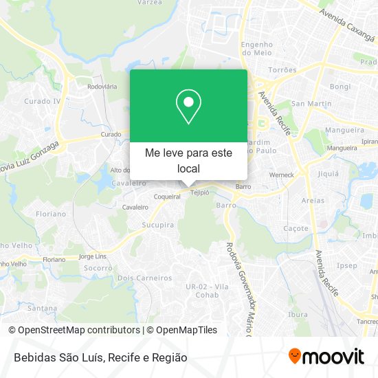 Bebidas São Luís mapa