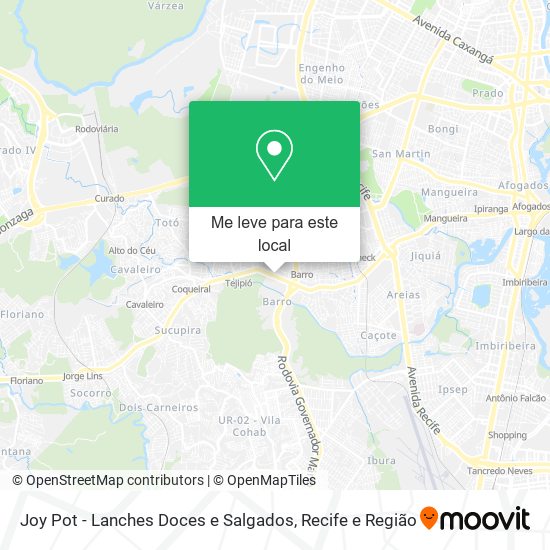 Joy Pot - Lanches Doces e Salgados mapa