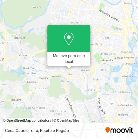 Ceca Cabeleireira mapa