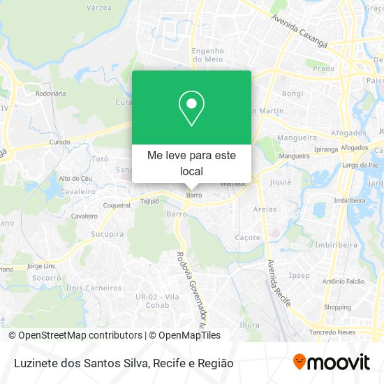 Luzinete dos Santos Silva mapa