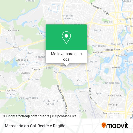 Mercearia do Cal mapa