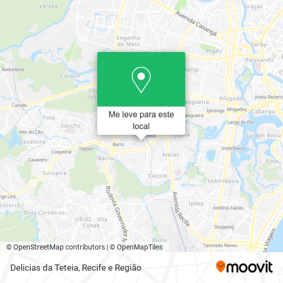 Delicias da Teteia mapa