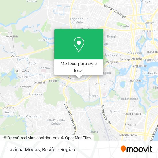 Tiazinha Modas mapa