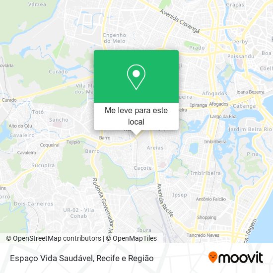 Espaço Vida Saudável mapa