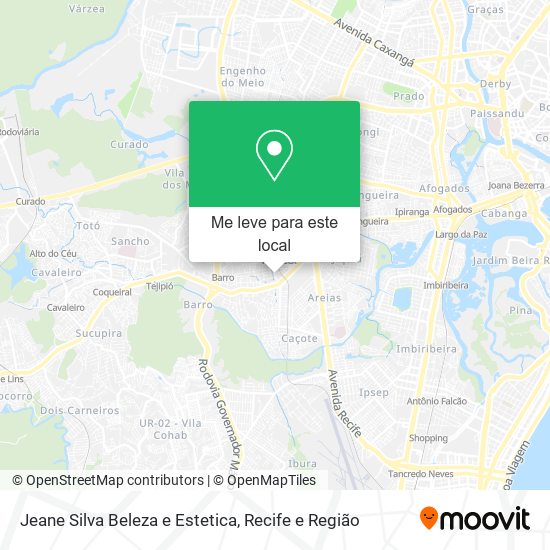 Jeane Silva Beleza e Estetica mapa