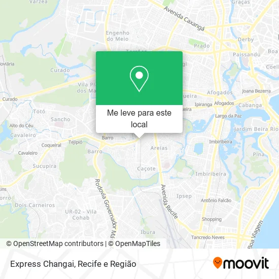 Express Changai mapa
