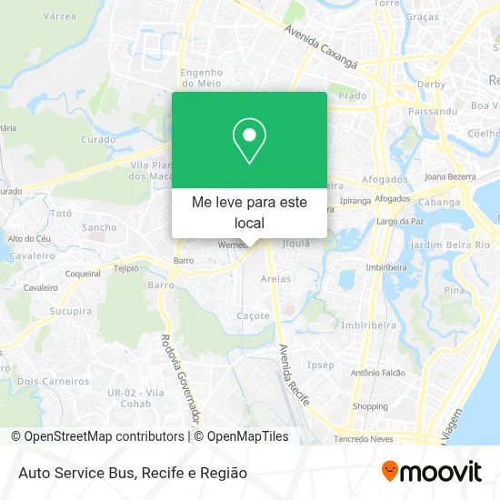 Auto Service Bus mapa