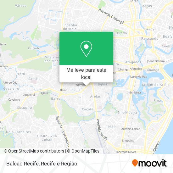 Balcão Recife mapa