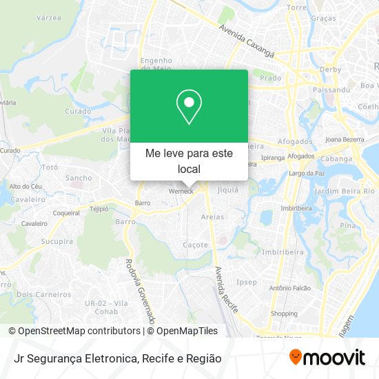 Jr Segurança Eletronica mapa