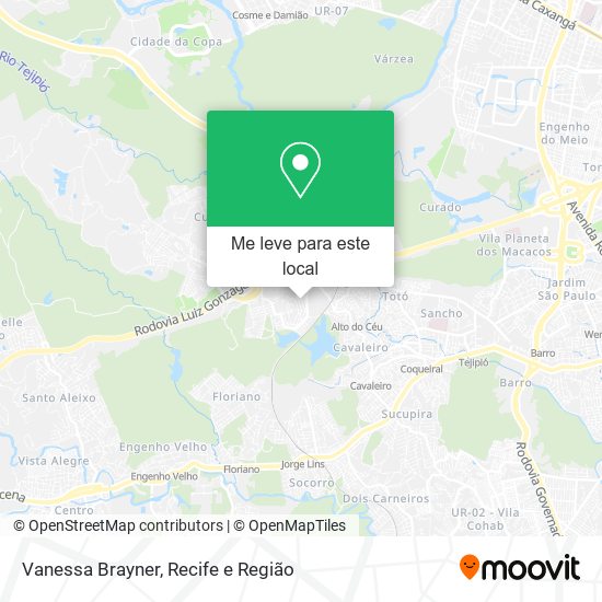 Vanessa Brayner mapa