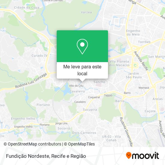 Fundição Nordeste mapa