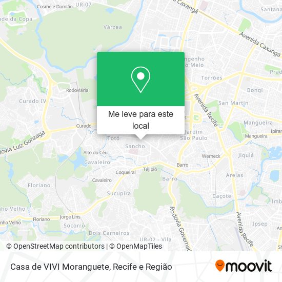 Casa de VIVI Moranguete mapa